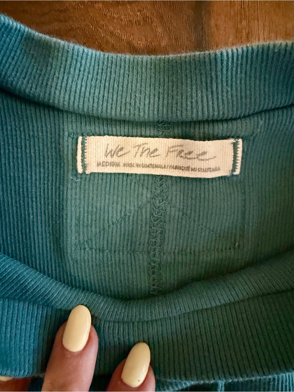 Free People Ribbed Tank Top - Teal - Picture 3 of 3